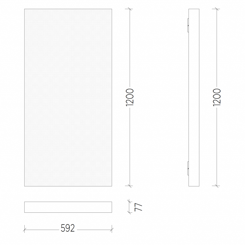 AC MICRO PERFORATED 120 Dimensions